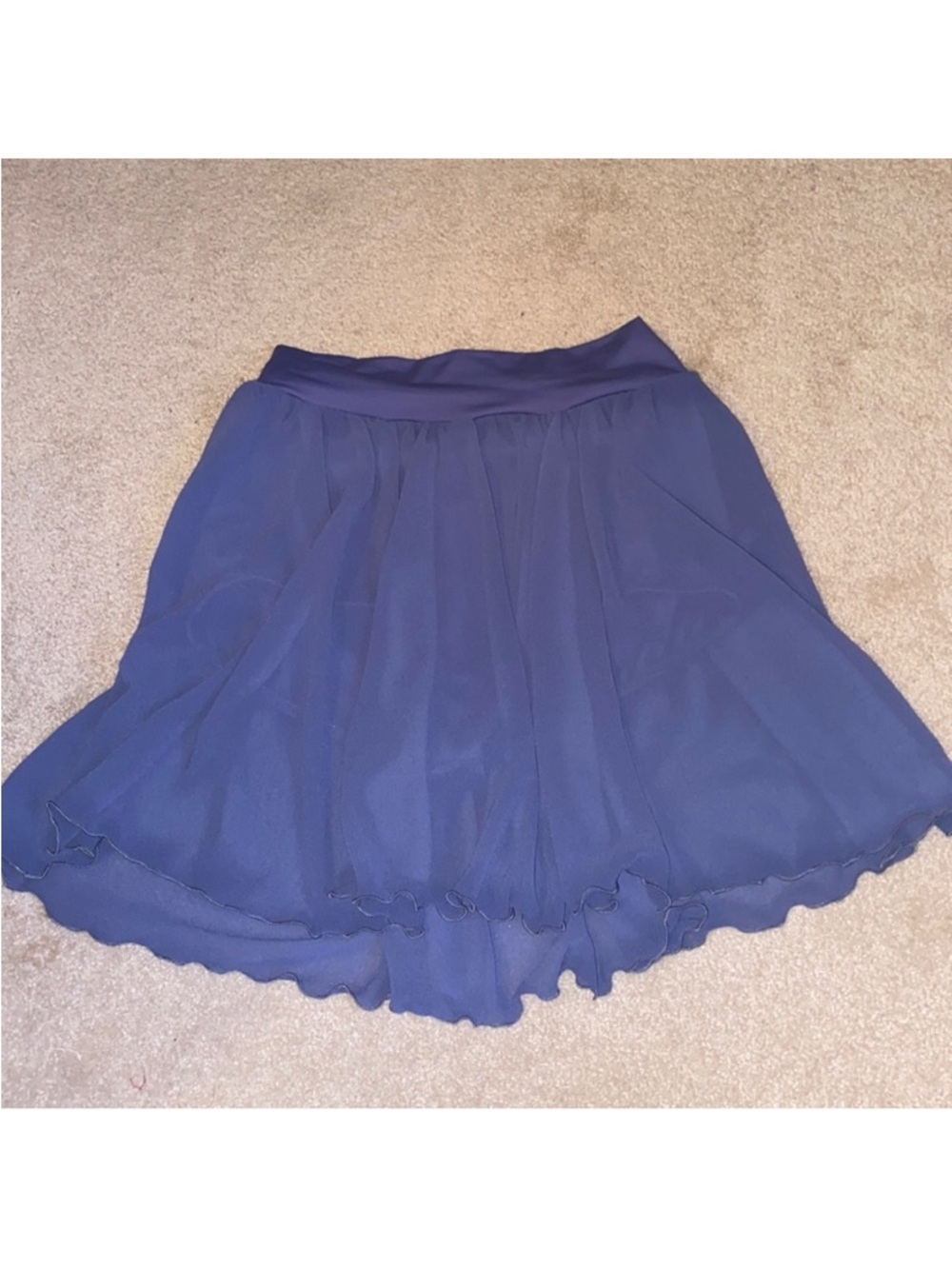 Dusty blue dance skirt